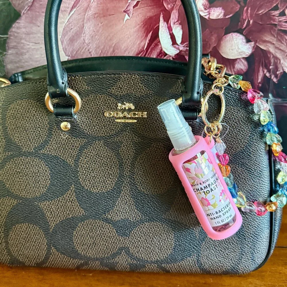 NEW Pink Wristlet Hand Sanitizer Spray Holder Bath & Body Works